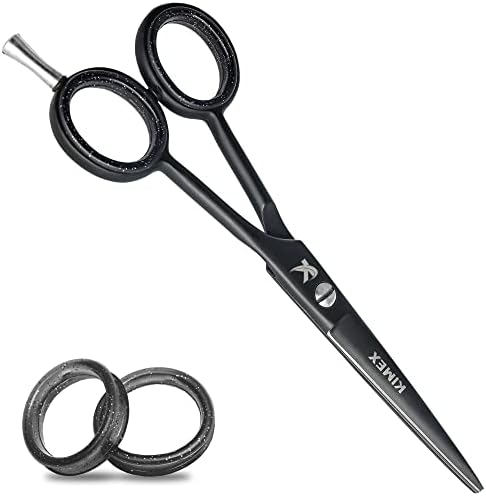 Професионални Фризьорски ножици за Подстригване (Черни) за Мъже и Жени (За Подстригване на коса и Брада) със
