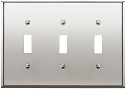 ENERLITES Тумблерный ключа за лампата Метални Стенни плоча от Неръждаема стомана, 201, Устойчив на корозия,