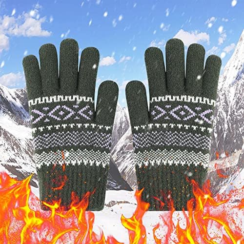 Ръкавици за Джогинг, Женски Екранните Ръкавици, Снежна Цвете, Топли Възли Зимни Ръкавици, Пълнители за Отглеждане