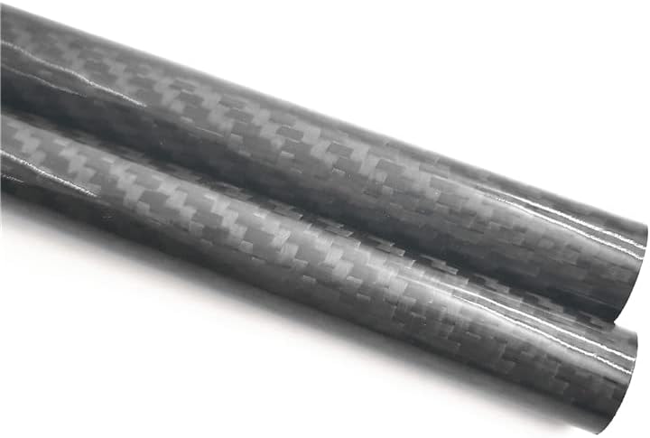 2 елемента 10 mm x 8 mm 3K Саржевая Тръби от въглеродни влакна, тежкотоварни Matte тръби от въглеродни влакна
