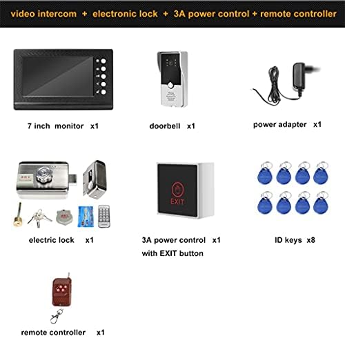 CFSNCM видео домофон 7-Инчов Монитор видеодомофон с поддръжка на Нощно Виждане, За системата за видеодомофон