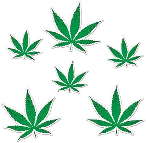 Издълбани от листата на растението Beistle Плевели Украса саксии за тематични партита 420, 5,5 и 8,5, Зелено