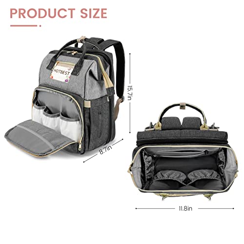 Модерен Раница-чанта за памперси, Чанти за бебешки Памперси, богат на функции Водоустойчив Детска чанта за пътуване