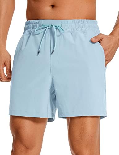 Мъжки спортни къси панталони CRZ YOGA Без подплата - 5Леки, бързо съхнещи Спортни шорти за бягане с джобове