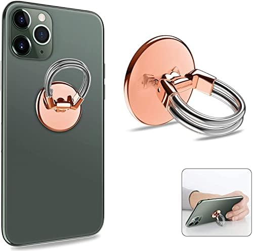 Tvoip 2 бр. Държач за пръстени за мобилен телефон, Универсален Кола пръстени за номер 3 в 1, държач за мобилен
