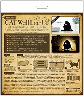 TOYO CASE Led Монтиране на Декоративна Лампа с датчик за Котки, За да се грижи за Конете, нощна светлина за Декора на стените Спални, Детски стаи, антре, Toyo Case kezu едно Black CATWa