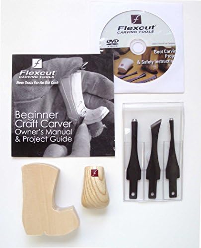 Комплект за дърворезба Flexcut За Начинаещи с 3 Остриета