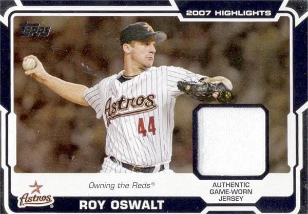 Бейзболна картичка с нашивкой на тениската на играча Рой Oswalt (Хюстън Астрос) 2008 Topps Основните моменти