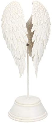 Фигурка на Възмездието Now B0720C4 Крила на Ангел 26 см, Бяла, Смола
