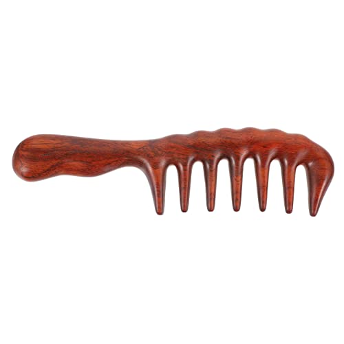 Лечебни Инструменти За фризьорски Гребен от Сандалово Дърво С Широка Зъб Дървена Гребен за коса: Гребени за