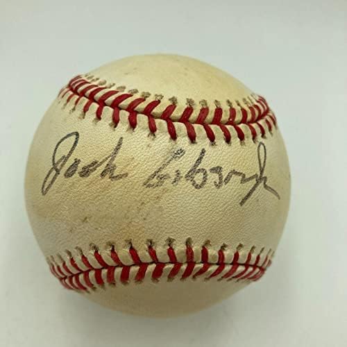 Джош Гибсън-младши Подписа Официален договор с Легендата Негритянской лига на Мейджър лийг Бейзбол JSA - Бейзболни