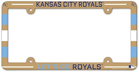 Пластмасовата Рамка на Регистрационен номер стадион Wincraft MLB Kansas City Рояли Stadium