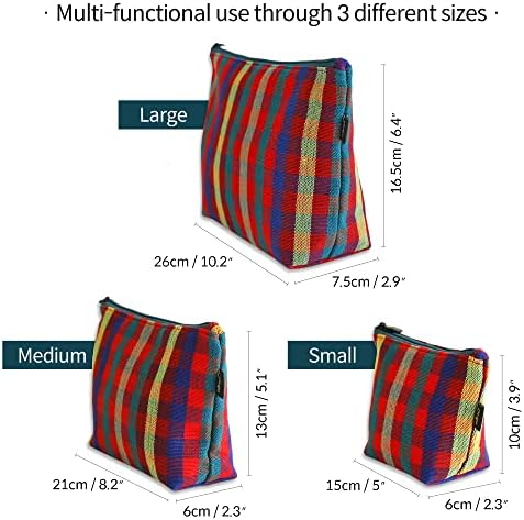 Триъгълни чанти Origo в клетка за многократна употреба / Торби за Многократна употреба за грим и козметика с