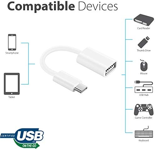 Адаптер за USB OTG-C 3.0, съвместим с вашето устройство Bose Frames Tempo, осигурява бърз, надежден мултифункционален
