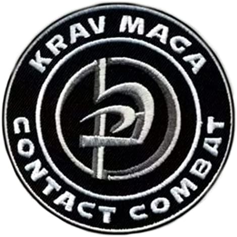 Нашивка за контакт на бойното поле Крав МАГА (3,5 инча), на Бродирани Желязо /Пришитый Иконата, Апликация с
