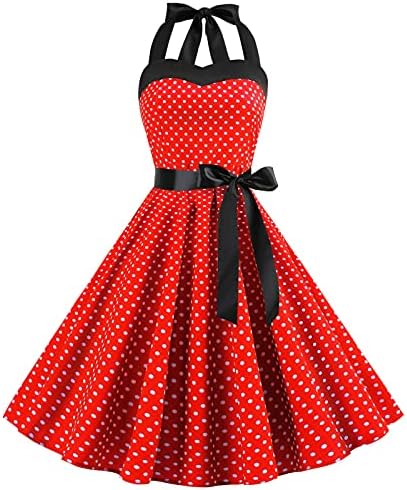 На 4 юли, Женствена рокля на 50-те години, Винтажное един Коктейл Рокля на спагети презрамки с Принтом на Американското,