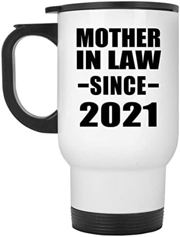 Проект за Закон С 2021 г., Бяла Пътна 14 унция Чаша От Неръждаема Стомана, Изолиран Чаша, Подаръци за Рожден