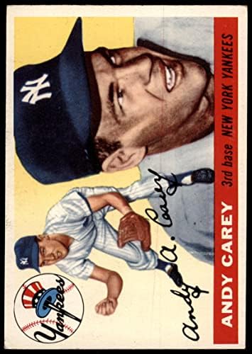 1955 Topps 20 Анди Кери Ню Йорк Янкис (бейзболна картичка) ДОБРИ Янкис