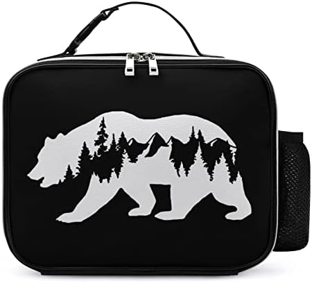 Bear Mountain Множество Чанта за Обяд, Изолирано Кутия за Хранене, Хладилник Чанта-Тоут за Жени, за Мъже, за