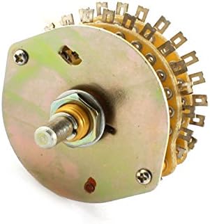 Регулатор на силата на звука IIVVERR 2P23T с 2 полюса 23 превключване на 2 плочи Завъртане на ключа (Регулатор
