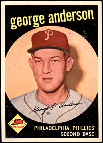 1959 Topps 338 Спарки Андерсън Филаделфия Филис (Бейзболна картичка), БИВШ+ Филис