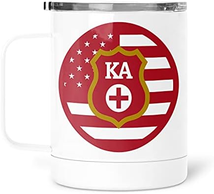 greeklife.store Пътна чаша Kappa Alpha Order от неръждаема стомана 13 грама (Kappa Alpha Order 2)