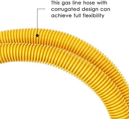 Комплект конектори за газов маркуч EXCELFU Safety-Shield За линия гъвкава сушилни - 5/8 инча външен диаметър