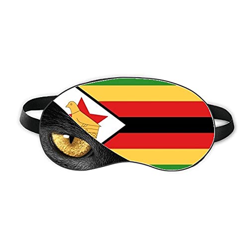 Зимбабве Национален Флаг Африканска Страна На Облегалката За Глава За Очи Dark Косметологический Цвят На Кутията
