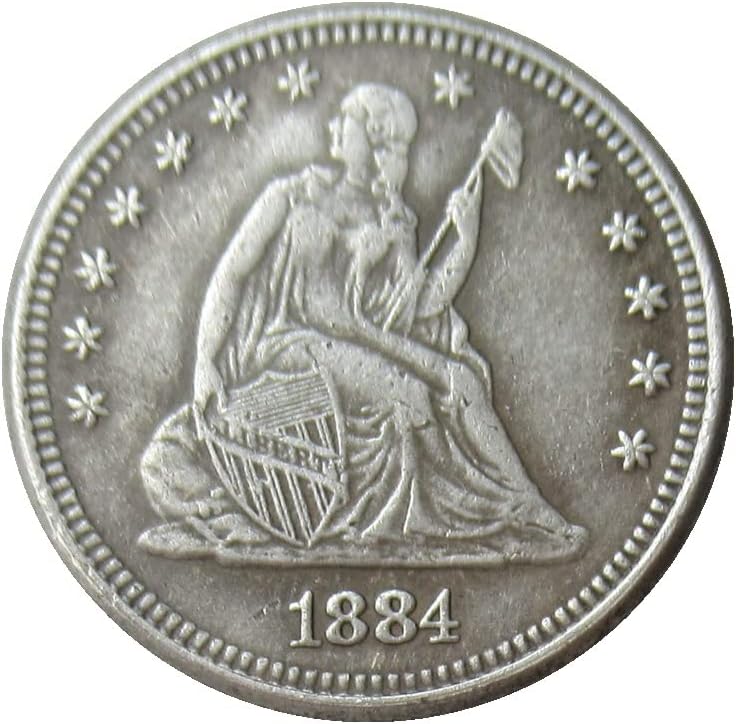 25 на Сто Флаг на САЩ 1884 Г., сребърно покритие Копие на Възпоменателни монети