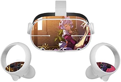 DuyThaibroshop Eiyuu Densetsu Аниме Oculus Quest 2 на Кожата VR 2 Кожи Слушалки и контролери Стикер, Защитен