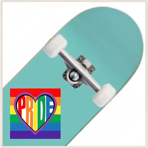 Стикер върху Бронята LGBTQIA Rainbow Pride Love Heart - ЛГБТК Любов Съжителства Равенство Vinyl Стикер Премиум-клас