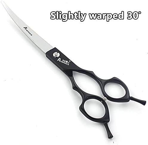 AXEMOORE 7-инчов професионални ножици за грижа за домашни любимци, ножица за подстригване на домашни любимци,
