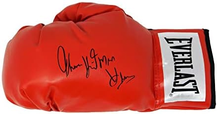 Боксови Ръкавици Евърласт Red с автограф Томас Хернса w/Hitman - Боксови ръкавици С Автограф