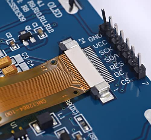 Робот Teyleten 2,42 инча 128x64 OLED LCD дисплей Модул SSD1309 7-Пинов Сериен Интерфейс SPI/IIC I2C за Arduino