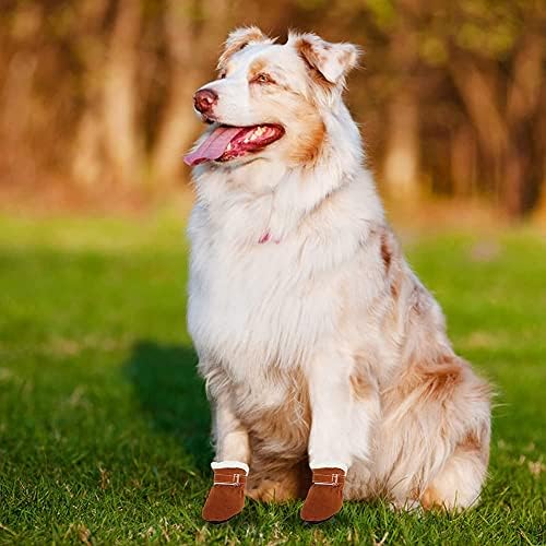 Ptsygantl/Зимни Топли обувки за домашни, 1 комплект Плъзгане Обувки за Кучета, Зимни Обувки за кучета за разходки