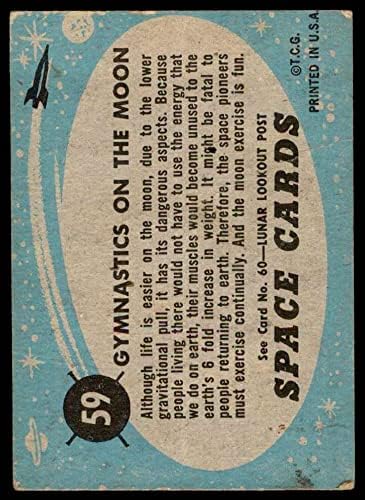 1957 Topps 59 Гимнастика на лунната панаир (Игра на карти)