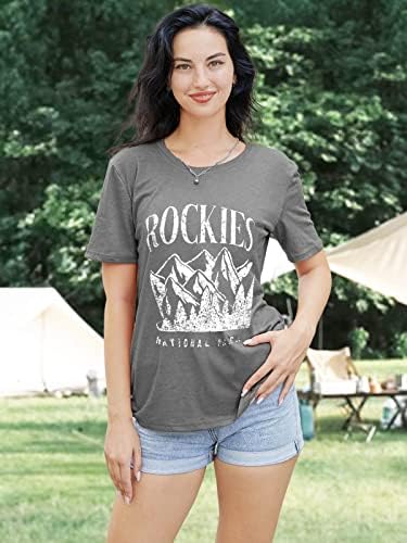 Тениска за туризъм в Национален парк Анбекн, Забавна Тениска За Планински Къмпинг, Ежедневни Ризи За Пътуване
