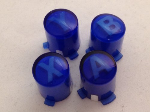 Сини бутони ABXY за Xbox 360 контролера (A-B на X, Y) Потребителски ревюта