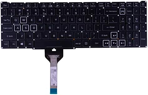 Нова подредба на САЩ RGB Цветни Клавиатура С подсветка Замяна за Acer Nitro серия AN515-56 AN515-57