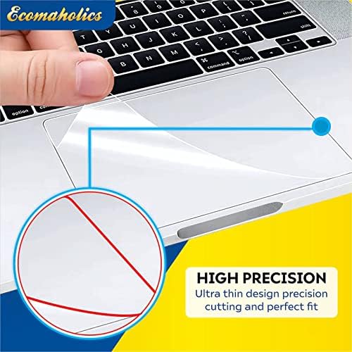 (2 броя) Защитно покритие тъчпада на лаптопа Ecomaholics за лаптоп Dell Precision 7000 7540 Workstation, Прозрачно