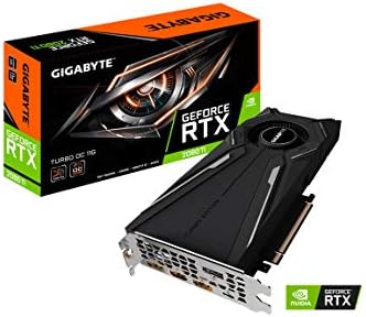 Видеокарта Gigabyte GeForce RTX 2080 Ti Turbo OC 11G (rev. 2.0), fan в стил Turbo, 11 352 GB-битово GDDR6, графична