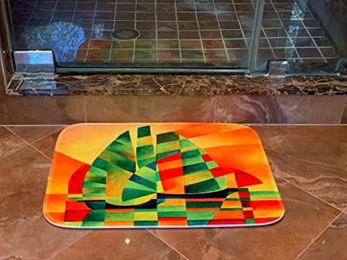 Подаръци за суши 3dRose Рик London Fine Art - KingPrawn Nigiri - Постелки за баня (rug-23002-1)