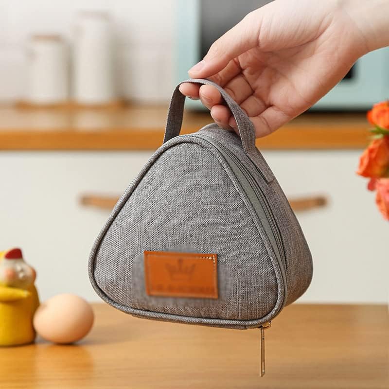 Триъгълен Самозалепваща Мини чанта От Алуминиево Фолио, Студентски Чанта за оризови топки, Скъпа Преносима Кутия