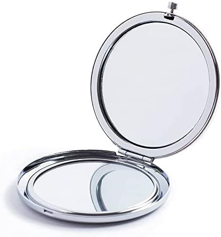 Карманное Огледало Mpowtech с 2-кратно увеличение, Компактно Пътно Огледало за грим, идеално за дамска чанта,