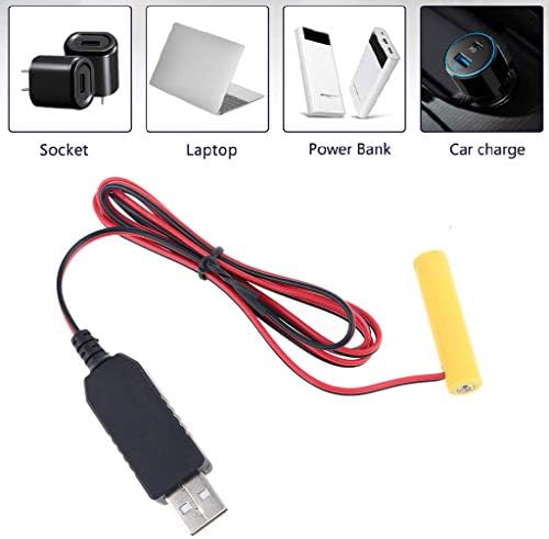 Захранващ Адаптер T-HOT AAA Battery Eliminator, USB-кабел с дължина 2 м, 1,5 - 6, 4, тип на избор, да 1-4 бр.