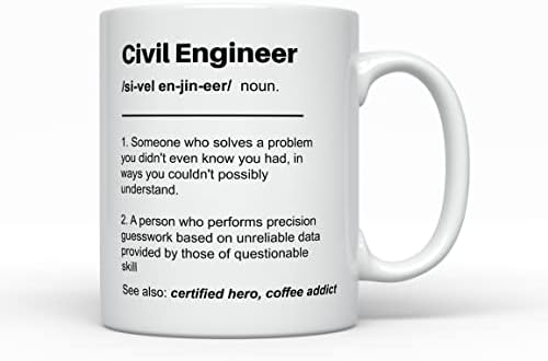 Кафеена Чаша с Решителност Инженер-строител, Забавни идеи за подаръци, Най-доброто за мъже, за Жени, Дипломирането
