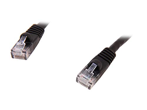 Блокирани Мед пластир кабел Coboc CY-CAT6-03-BK 3 метра 24AWG Без довършителни Cat6 - Черен