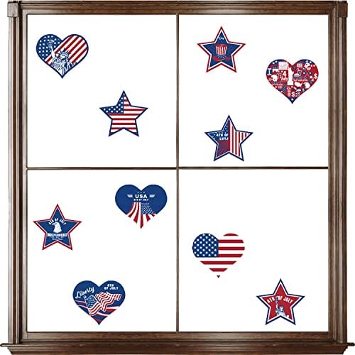 Етикети за гимназията Флаг на Американския Ден на Независимостта Декорация на Стъклени прозорци Стикер Самоклеящийся