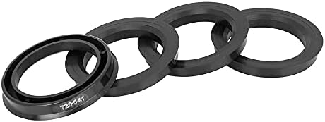 X AUTOHAUX 4шт Пластмасови пръстени за автомобилната Главината с диаметър от 72,6 мм до 54,1 мм, Центрические