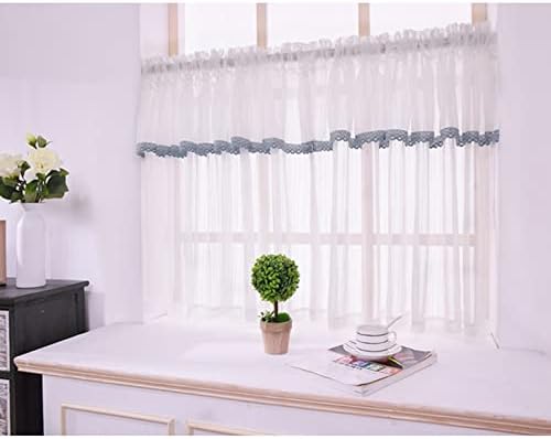 ГЕЛ Бели Полупрозрачни завеси на прозорците - Прозрачна Вуалевые пердета за кухня/гардероб/Детска/Бебешка стая